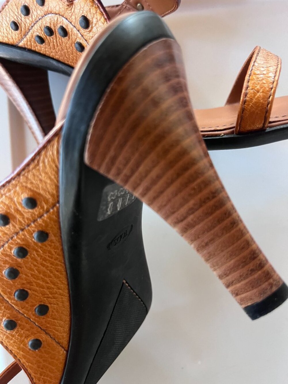 Tod's High Heels Gold-Brown Size EU 9